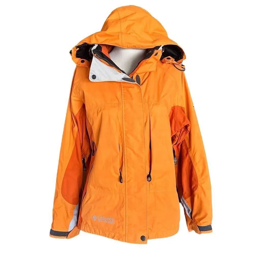 Columbia Jacket Titanium Interchange Ski Rain Orange Sportswear Jacket